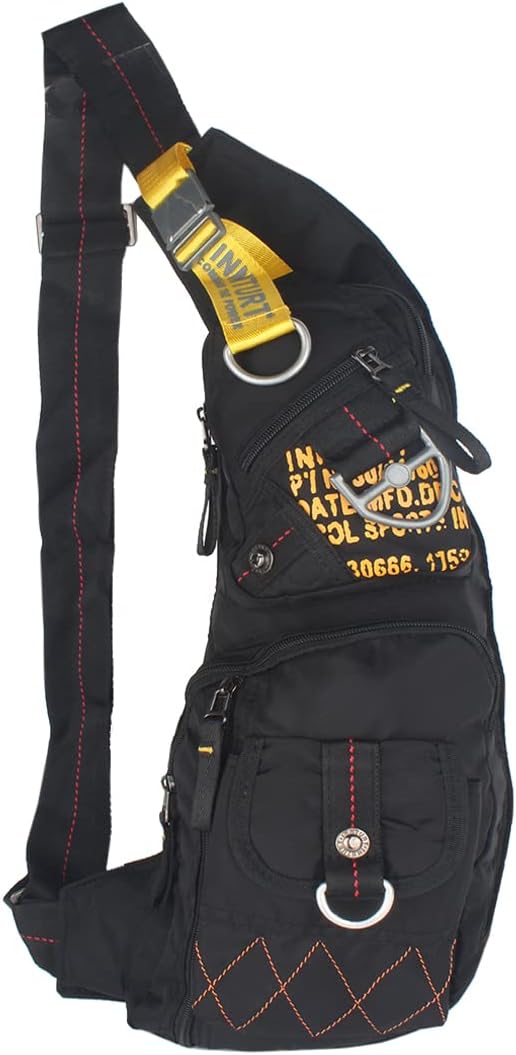 Skiennix Nylon Sling Chest Bag - Versatile Daypack for Travel & Gym | Lightweight & Stylish