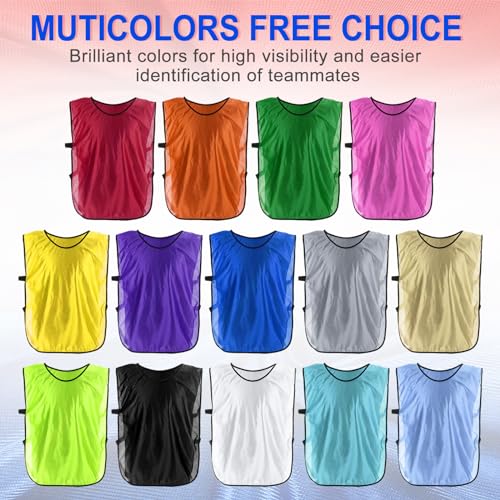 Soccer Training Vest for Youth - Breathable & Lightweight Practice Jersey