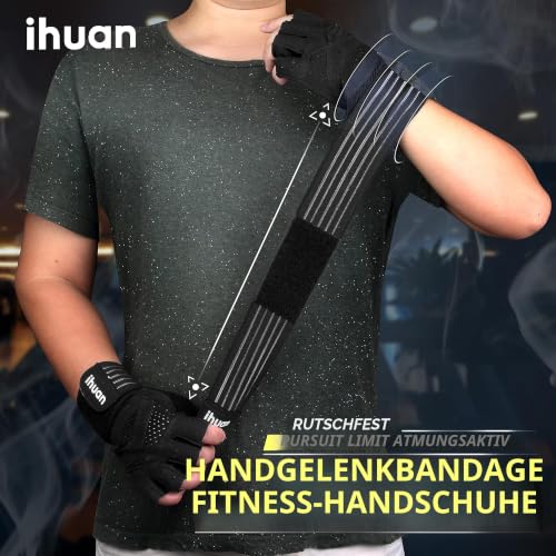 Ventilated Weight Lifting Workout Gloves with Wrist Support
