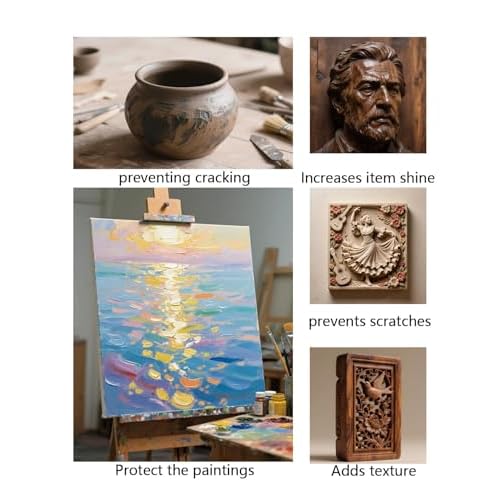 100ml Varnish ? Clay Glaze for Air Dry Clay, Helps Prevent Cracks, Scratches & Wear, While Adding a Clear Glossy Finish (Matte)