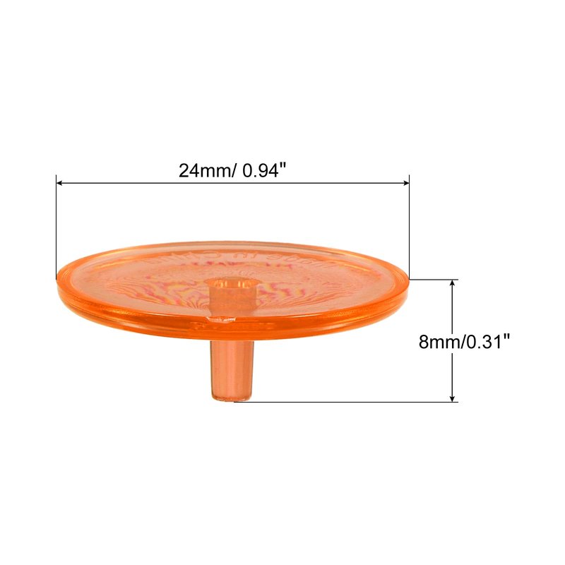 PATIKIL Golf Ball Marker, 150 Pack 24mm Round Transparent Flat Position Mark Places Marking Tool Golf Sport Accessory, Orange