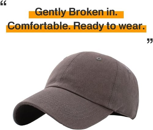KBETHOS Classic Cotton Baseball Cap | Adjustable Low Crown Unisex Dad Hat - Versatile Style