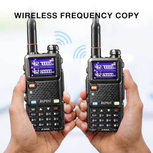 BAOFENG UV-5G Plus GMRS Handheld Radio 969 Channels with 2 Batteries & 15.5" Antenna