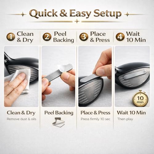 20-Pack Lead Tape for Tennis Rackets, Golf Clubs & Pickleball Paddles - High-Adhesive Strips
