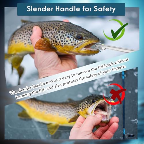 Stainless Steel Fish Hook Remover - 11.5 Inch Fishing Tool