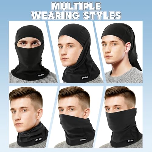 Warm Full Face Ski Mask Balaclava for Men & Women - Rose Pink