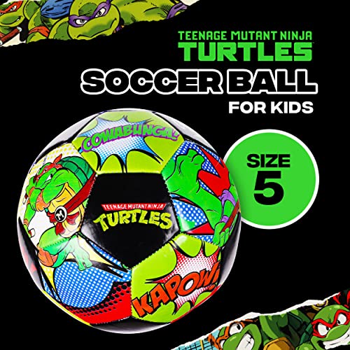 Capelli Sport Teenage Mutant Ninja Turtles Size 5 Soccer Ball - Officially Licensed TMNT Youth Training Ball with Vibrant Graphics