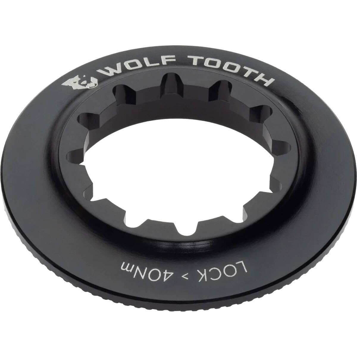Wolf Tooth Centerlock Rotor Lockring – Internal Spline Black