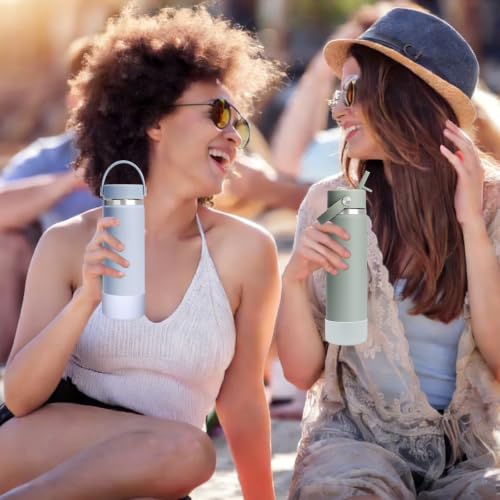 Silicone Boot Base for Hydro Flask Wide Mouth 20-24oz - Purple Green Mix
