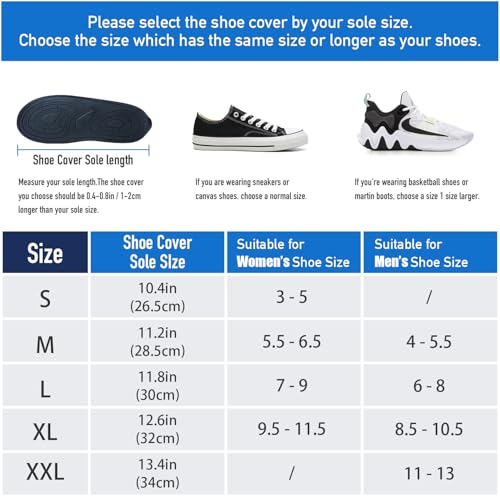 Waterproof Shoe Covers with Reflector - Black, X-Large