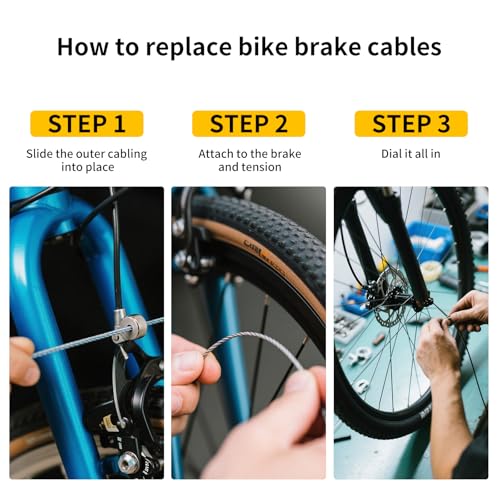 Universal 5mm Lined Bicycle Brake Cable Housing - 3m with Caps
