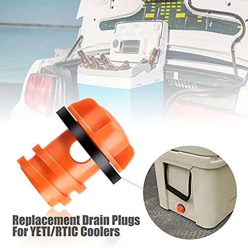 Cooler Drain Plug Replacement - High Visibility Orange