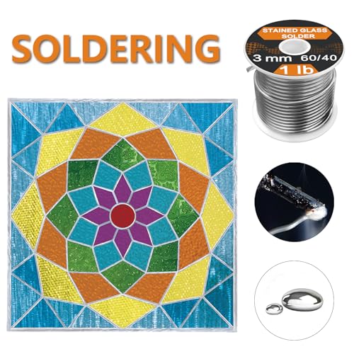 60/40 Solder for Stained Glass, 1/8"(3mm) Dia, 1 lb Spool, Supplied by ANOSON