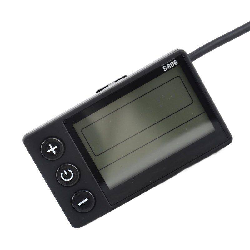 Fayelume Ebikes Display SM Plug, Bicycle Speedometer, Ebikes Replacement Parts, S866 LCD Bike Odometer, 24V 36V 48V Electric Scooter Control Panel