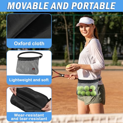 NVAAV Tennis Ball Holder, Pickleball Waist Pouch – 1 Pack, Adjustable Belt