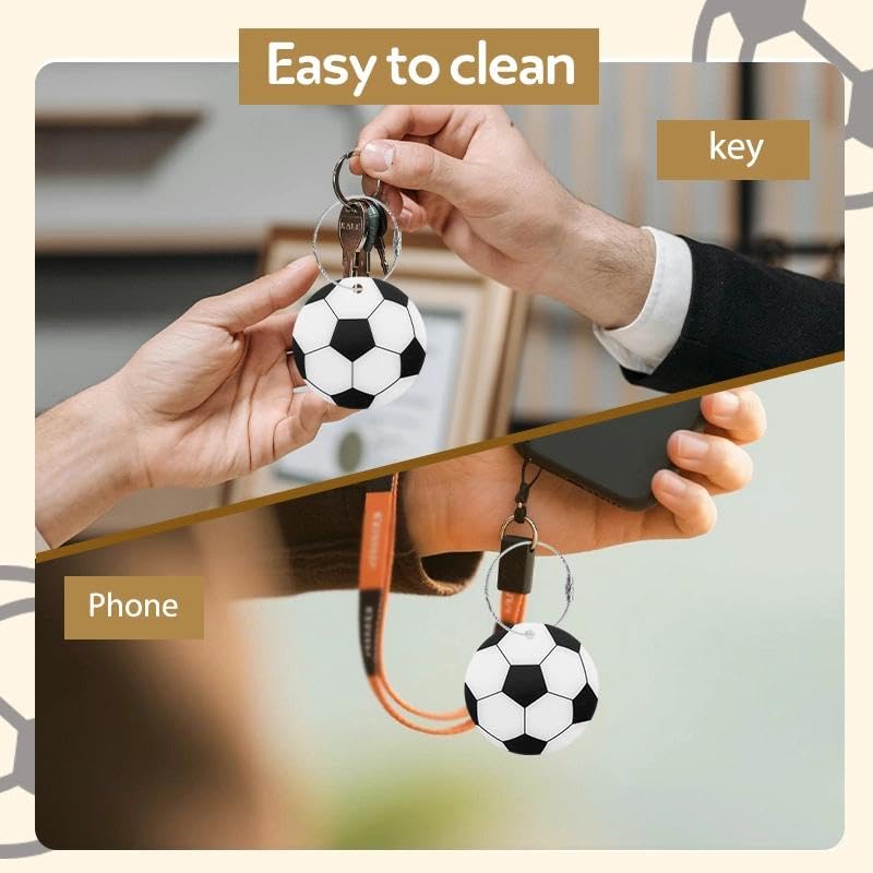 Soccer Luggage Tags - 2Pcs Acrylic Name Labels with Metal Ring