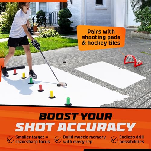 12” Mini Metal Hockey Goal - Portable Shooting Training Target