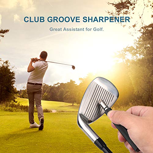 Golf Club Groove Sharpener Tool - U & V Grooves - Black