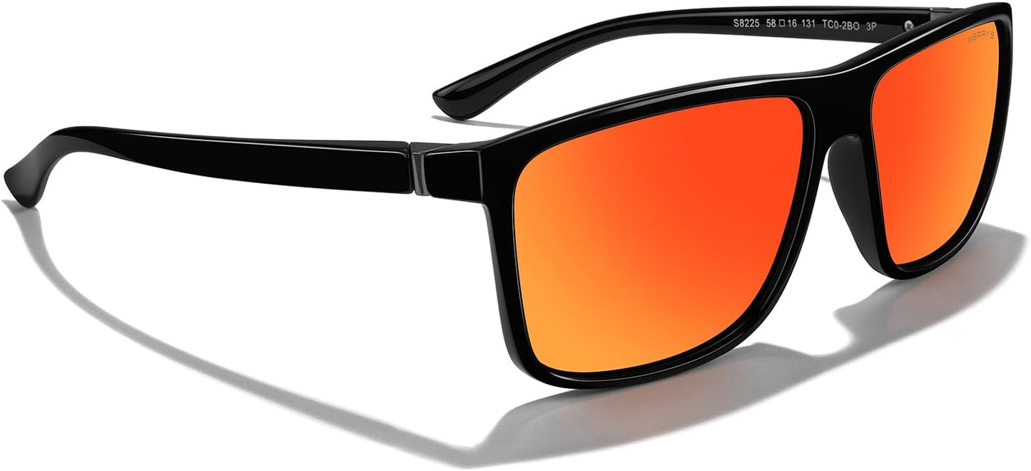 MERRY'S Polarized Sports Sunglasses - UV400 Protection for Men & Women | Ideal for Cycling, Driving & Fishing