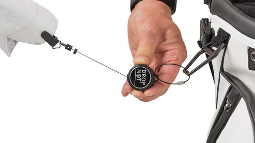 Drop Not | Secures Head Cover to Golf Bag | Includes Two 37" Retractable Cords with Twist Cable Bag Locks