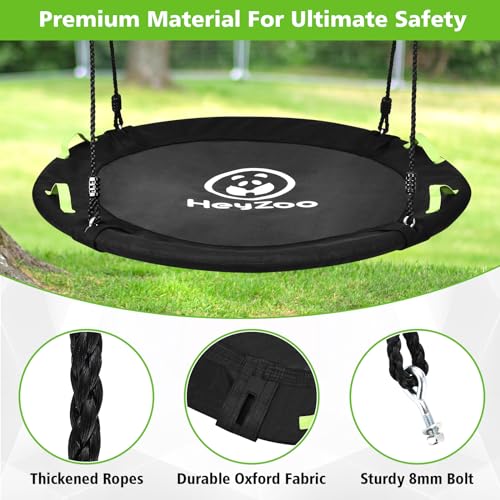 48 Inch Tree Swing - Large Saucer Flying Swing for Backyard