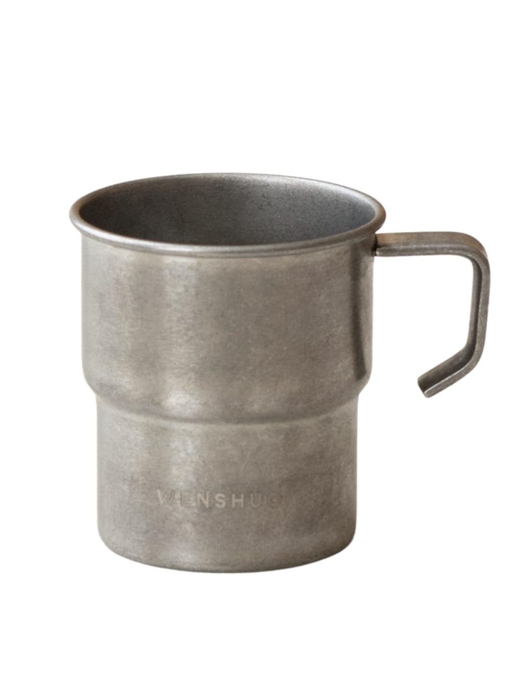 WENSHUO Outdoor Mug,Small Camping Cup,Vintage Stainless Steel,10.14 fl oz (300 ml)