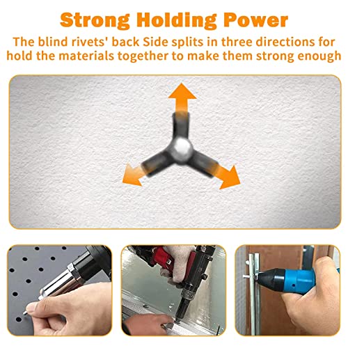 Tri-Grip Kayak Rivets with Waterproof O-Rings - 20 Pcs