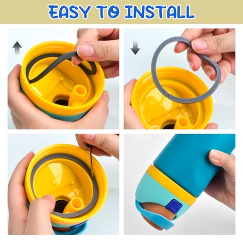 4-Pack Silicone Replacement Seals for 24oz & 32oz Insulated Water Bottles