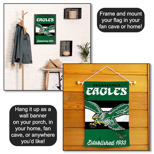 Philadelphia Eagles Double Sided Garden Flag - 12.5 x 18 in