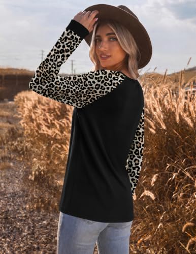 Ekouaer Womens Long Sleeve Shirts Raglan Thermal Tops Fall Clothes