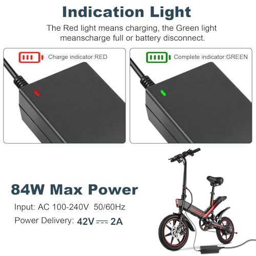 42V 2A Scooter Charger for 36V Li-ion Battery Chargers