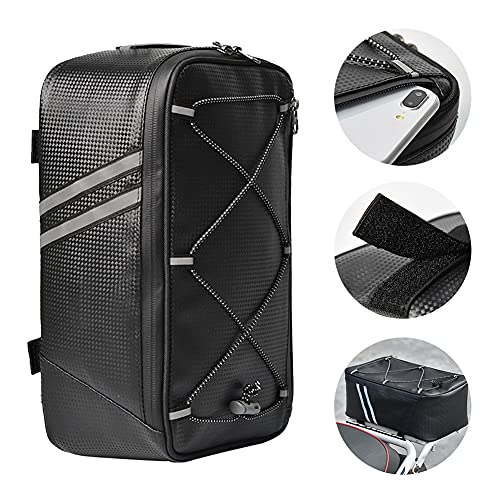 Tookie 8L Waterproof Bicycle Rear Seat Cargo Bag with Rain Cover