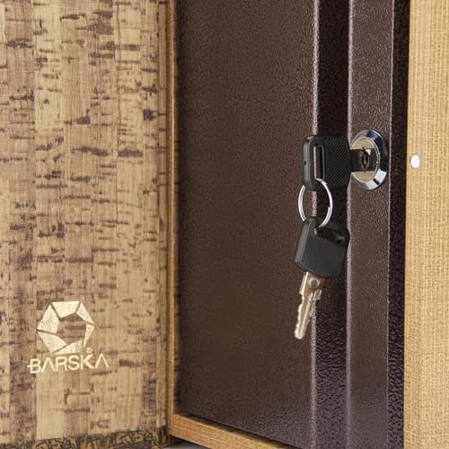 Barska Antique Map Book Safe 7x2.75x10.75-inch Hidden Lock Box with Key