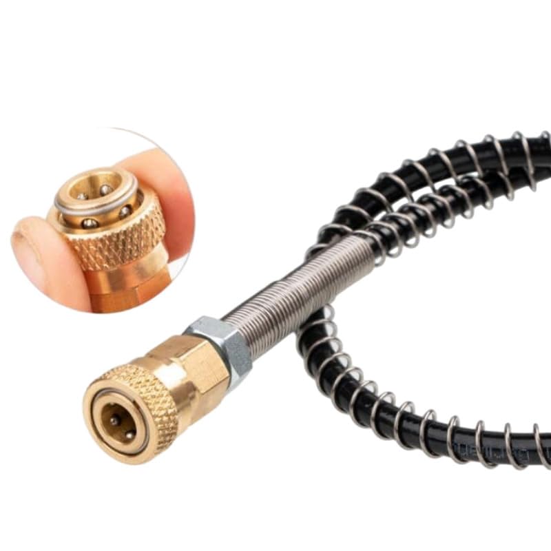 20-Inch Paintball Airsoft Fill Hose with 8mm Male Connector