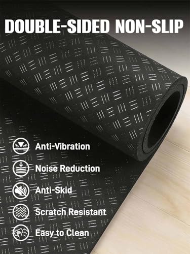 Double-Sided Non-Slip Exercise Mat for Vibration Plates