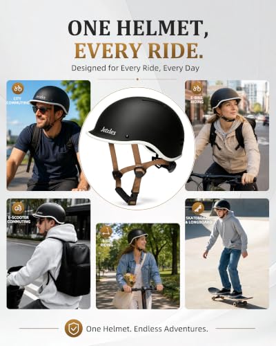 Jetxles Carbon Black Adult Ebike Helmet L 57-61cm Retro Visor Commuter Gear