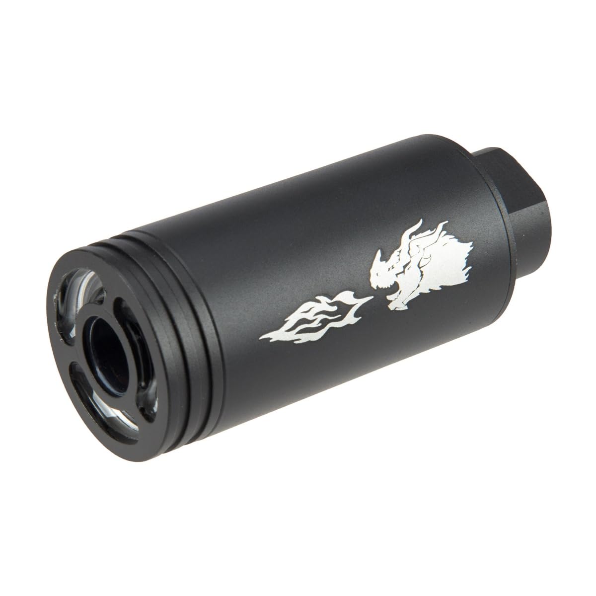 Spitfire Airsoft Tracer Unit with Flame Effect Dracarus Style for 14mm CCW Thread with 11mm CW Adapter