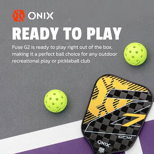 Outdoor Pickleball Balls - Onix Fuse G2 Neon Green, 3 Pack