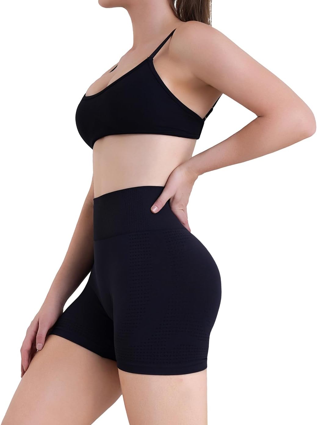 Sunzel Women's Biker Shorts | Hidden Scrunch Butt Lifting & Tummy Control - Breathable Mesh Yoga Shorts