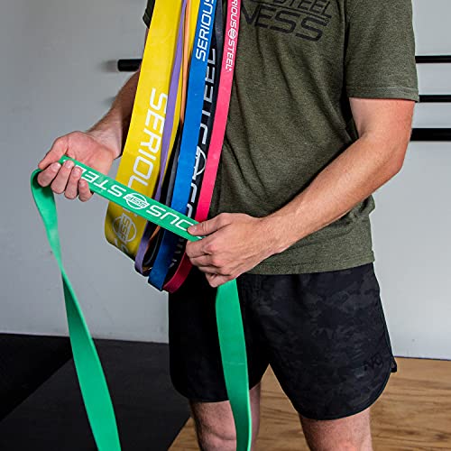Serious Steel Fitness 32" Resistance Training Bands Yellow #6 80-200 lbs