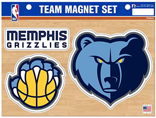 Memphis Grizzlies NBA Team Magnet Sheet - Refrigerator Magnets Set
