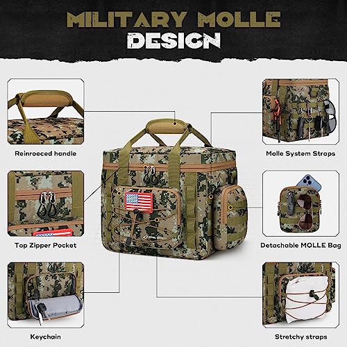 Maelstrom 20L Camouflage Tactical Lunch Box with Detachable MOLLE Bag