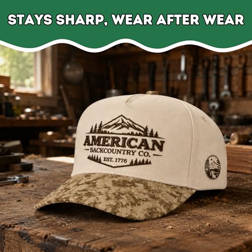 Men's Trucker Hat with Embroidered Design - Adjustable Snapback Cap