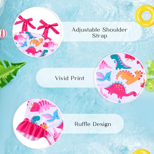 Toddler Girls Ruffle One-Piece Swimsuit - Sizes 2-6T