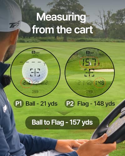 Golf Laser Rangefinder with Slope & Magnetic Mount - 1093 Yards