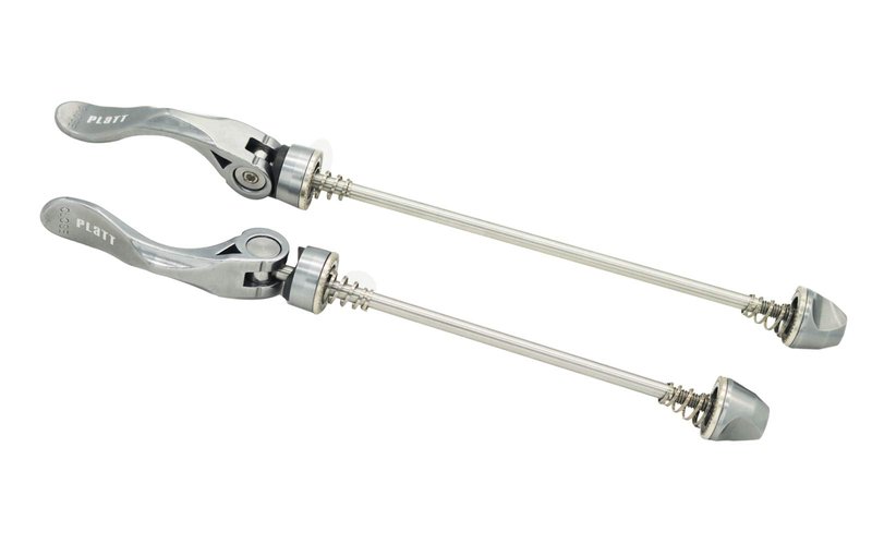 PLATT Bike Quick Release Skewers MTB Wheel Hub Skewers Front and Rear Axle Fit for Road Bike,Mountain Bike, BMX (Titanium,1Pair)
