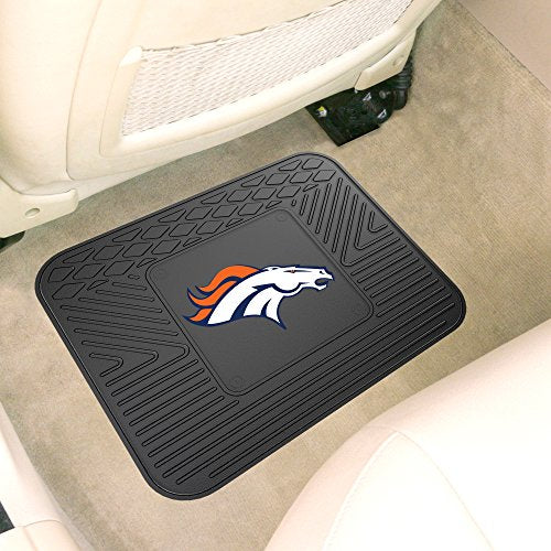 Denver Broncos Utility Car Mat - Rear - 14in x 17in, All Weather Protection