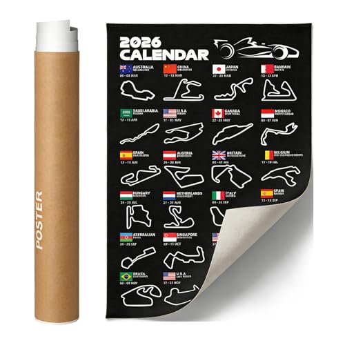 Formula 1 Poster Wall Art - Black Canvas Print (23.6x15.7 inch)