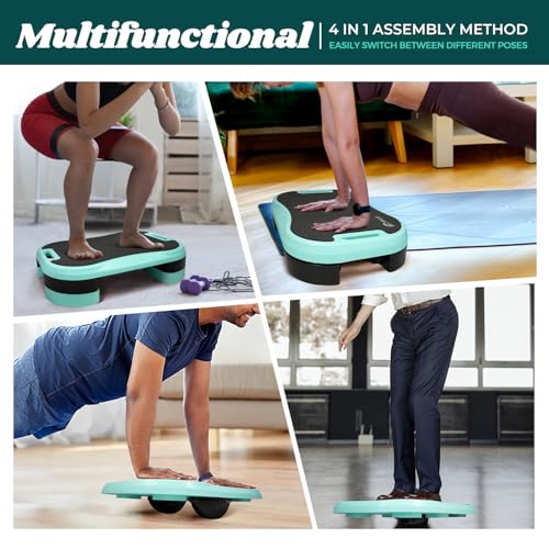 Aerobic Step Platform with Soft Cushion & 2 Adjustable Heights