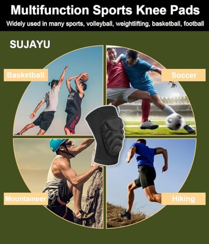 Volleyball Knee Pads for Men & Women - Medium Soft EVA Protection